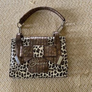 GUESS cheetah print handbag